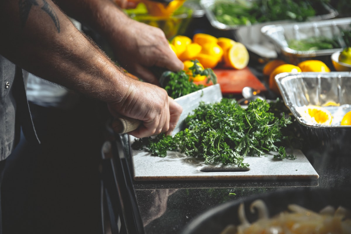 Fresh ingredients for healthy meal preparation