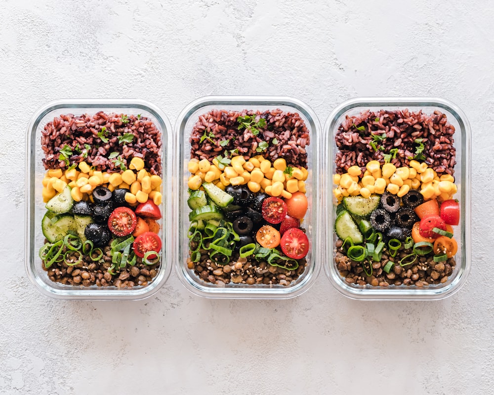 Fresh salad with seasonal vegetables